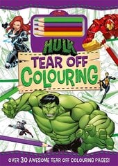 Marvel Avengers Hulk: Tear Off Colouring цена и информация | Книги для малышей | kaup24.ee