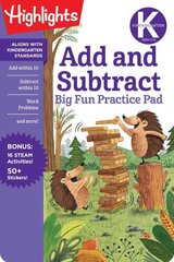 Kindergarten Add and Subtract Big Fun Practice Pad hind ja info | Väikelaste raamatud | kaup24.ee