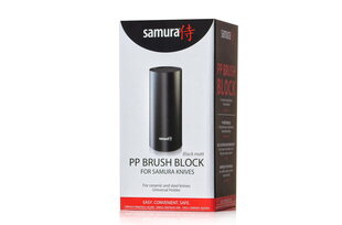 Samura PP Brush Block Металлическая Универсальная подставка для ножей (22x11x11 СМ) Серебристая цена и информация | Ножи и аксессуары для них | kaup24.ee