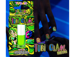 Неоновый лак для ногтей для детей Tubi Glam, зеленый цена и информация | Косметика для мам и детей | kaup24.ee