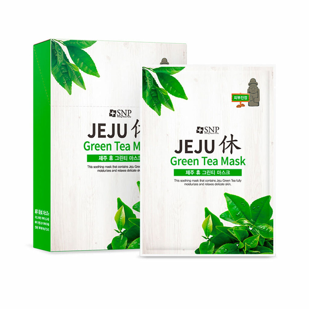 Näomask SNP JEJU Green Tea (20 ml) hind ja info | Näomaskid, silmamaskid | kaup24.ee