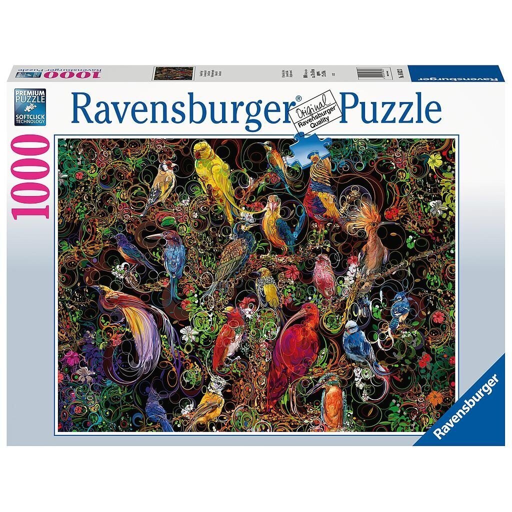 Pusle lindudega Ravensburger 16832, 1000 tk цена и информация | Pusled | kaup24.ee