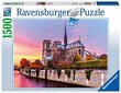 Pusle Ravensburger maaliline Notre Dame, 1500 tk hind ja info | Pusled | kaup24.ee