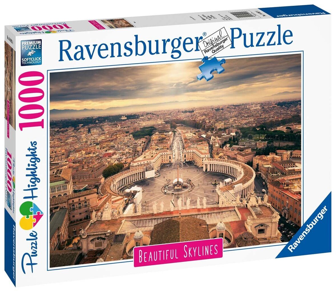 Pusle Ravensburger Rooma väljak Navona, 1000 tk hind ja info | Pusled | kaup24.ee