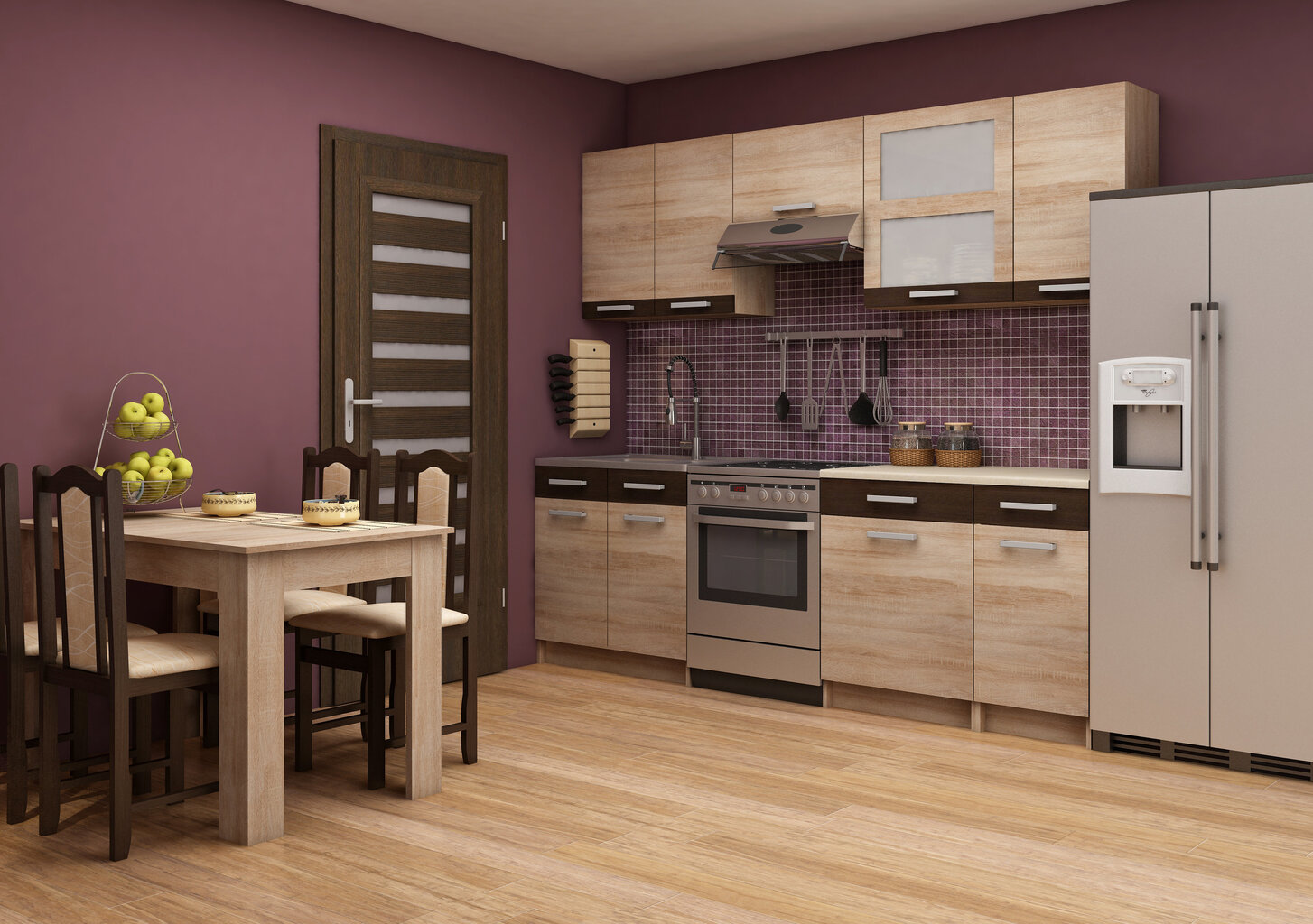 Köögikapp Polo 2 S60_1SZ, värvus tamm/pruun hind ja info | Köögikapid | kaup24.ee