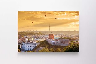 Seinapilt Vilniuse kuldne panoraam цена и информация | Картины, живопись | kaup24.ee