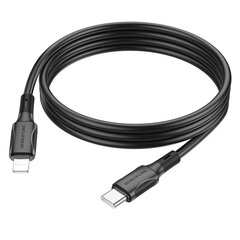 Borofone Cable BX80 Succeed - Type C to Lightning - PD 20W 1 metre black hind ja info | Mobiiltelefonide kaablid | kaup24.ee