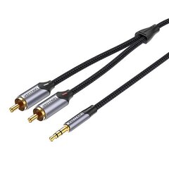 Разъем 2xRCA (Cinch) на кабель Vention BCNBI 3 м 3.5 мм (серый) цена и информация | Borofone 43757-uniw | kaup24.ee