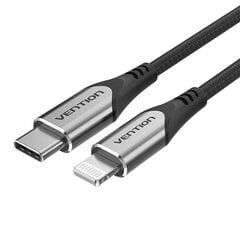 Зарядный кабель USB-C — Lightning Vention, PD 3A, 1.5 м (черный) цена и информация | Borofone 43757-uniw | kaup24.ee