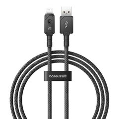 Кабель для быстрой зарядки Baseus USB/Lightning 2.4 А, 1 м (черный) цена и информация | Borofone 43757-uniw | kaup24.ee