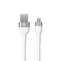 Forever Flexible cable USB - Lightning 1,0 m 2.4A white цена и информация | Кабели для телефонов | kaup24.ee