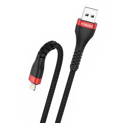 Кабель Foneng X82 3A USB-A — Lightning, 1 м (черный) цена и информация | Кабели для телефонов | kaup24.ee