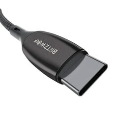 Кабель BlitzWolf BW-TC23 USB-C — USB-C с дисплеем, 1.8 м (черный) цена и информация | Кабели для телефонов | kaup24.ee