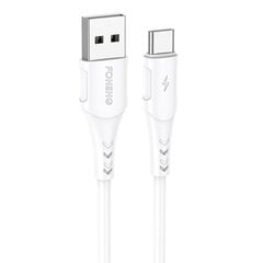 Кабель USB to USB-C Foneng, x81 2.1A, 1 м, белый цена и информация | Borofone 43757-uniw | kaup24.ee