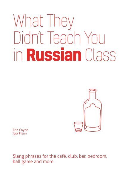 What They Didn't Teach You In Russian Class: Slang Phrases for the Cafe, Club, Bar, Bedroom, Ball Game and More hind ja info | Võõrkeele õppematerjalid | kaup24.ee