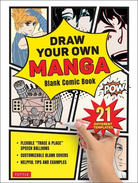 Draw Your Own Manga: Blank Comic Book цена и информация | Kunstiraamatud | kaup24.ee
