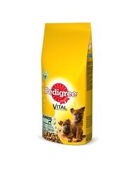 Kuivtoit koertele Pedigree Vital Protection Junior kanalihaga, 15 kg цена и информация | Сухой корм для собак | kaup24.ee