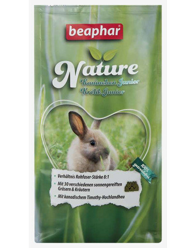 Beaphar Nature väikestele jänestele Junior, 1,25 kg hind ja info | Toit väikeloomadele | kaup24.ee