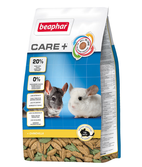 Beaphar Care+ tšintšilja Chinchilla, 1,5 kg цена и информация | Toit väikeloomadele | kaup24.ee