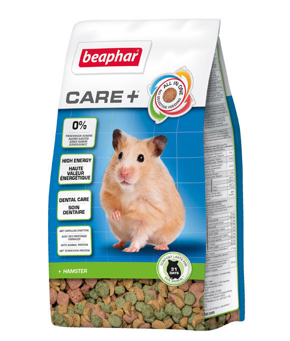 Beaphar Care+ Hamster, 250 g цена и информация | Toit väikeloomadele | kaup24.ee