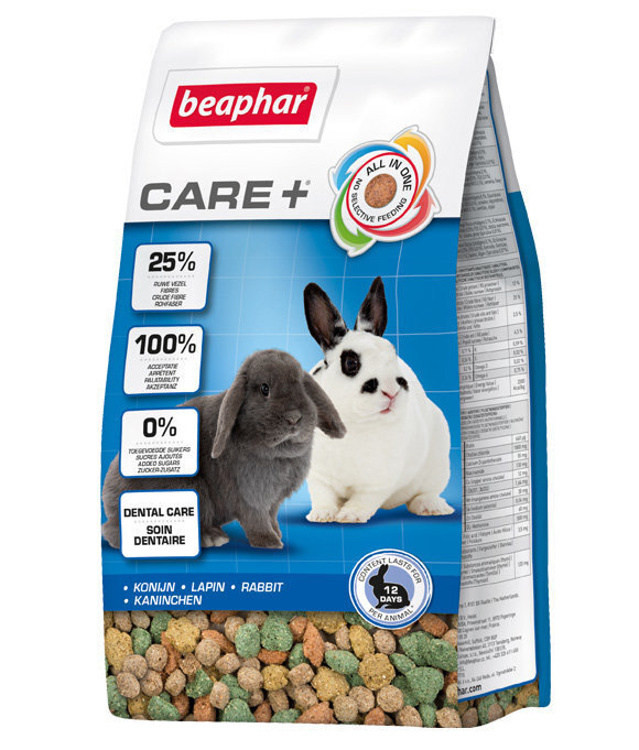 Beaphar Care+ küülikutele Rabbit, 1,5 kg hind ja info | Toit väikeloomadele | kaup24.ee