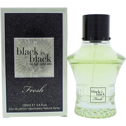 Lõhnavesi naistele Nuparfums Black is Black Fresh EDP 100 ml цена и информация | Naiste parfüümid | kaup24.ee