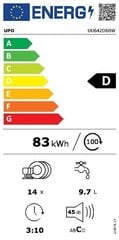 Upo UU642D60W hind ja info | Nõudepesumasinad | kaup24.ee