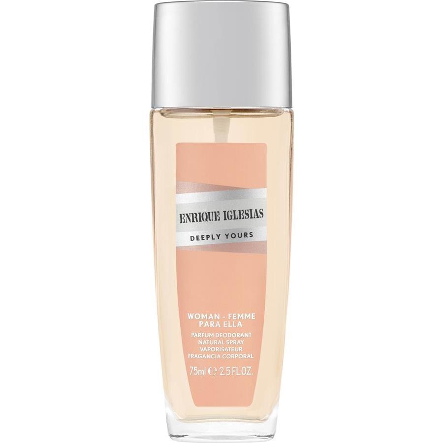 Spreideodorant naistele Enrique Iglesias Deeply Yours 75 ml hind ja info | Lõhnastatud kosmeetika naistele | kaup24.ee