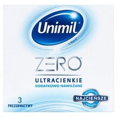 Презервативы Unimil Zero, 3 шт. цена и информация | Презервативы | kaup24.ee