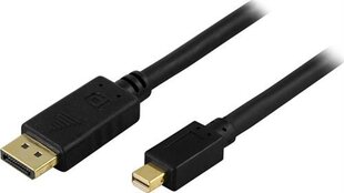 Deltaco, DisplayPort - Mini DisplayPort, 5.0m hind ja info | Kaablid ja juhtmed | kaup24.ee