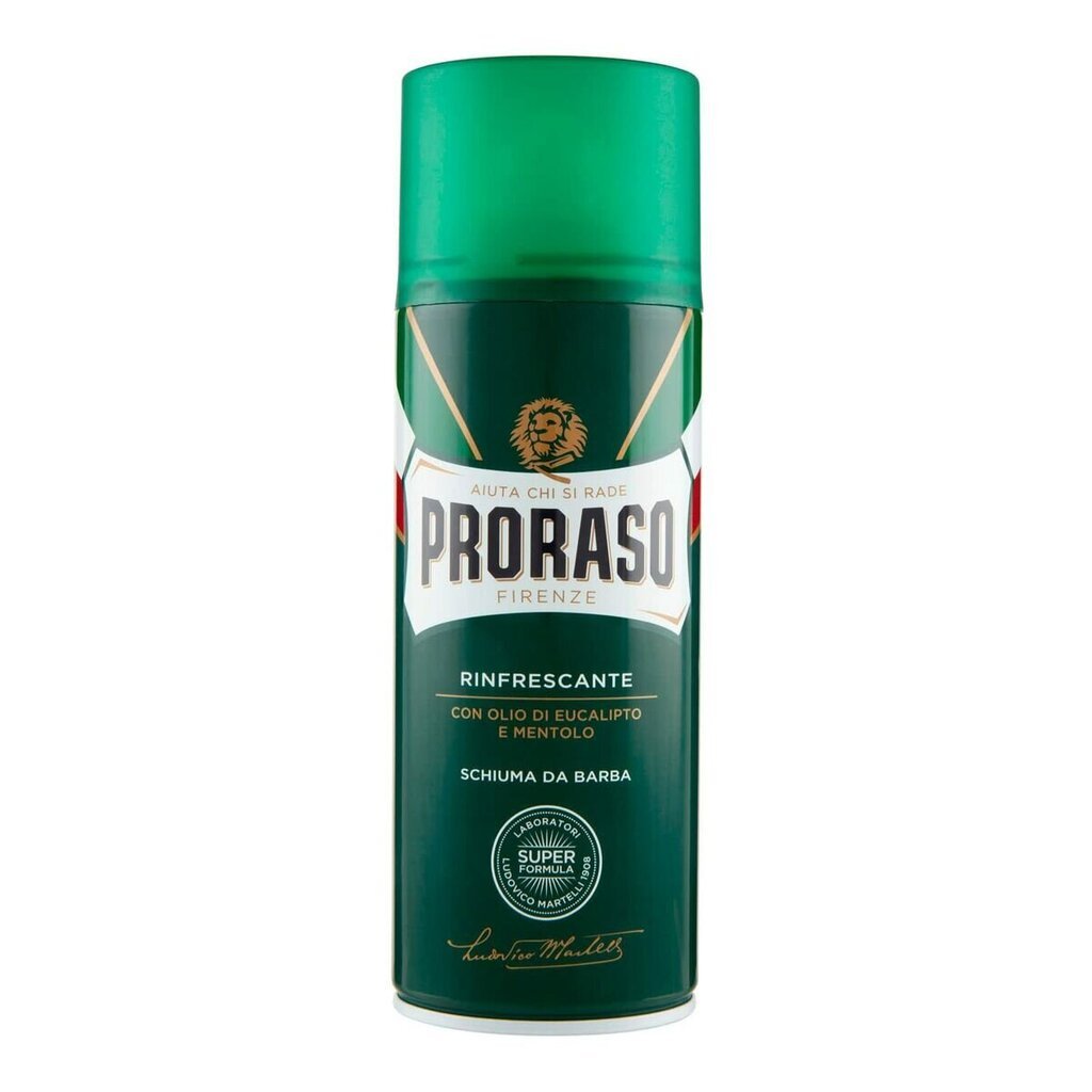 Raseerimise vaht Proraso Refreshing (400 ml) hind ja info | Raseerimisvahendid | kaup24.ee