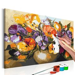 Tee ise lõuendile maal Vaas Kannikestega 60x40 cm цена и информация | Живопись по номерам | kaup24.ee