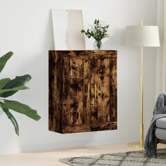 vidaXL seinakapp, suitsutatud tamm, 69,5 x 34 x 90 cm, tehispuit цена и информация | Шкафчики в гостиную | kaup24.ee