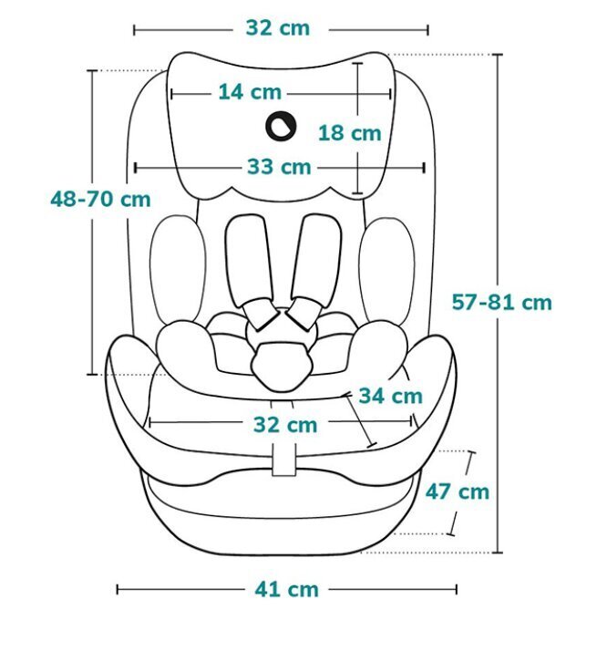 Turvatool Lionelo Hugo i-Size, 15-36 kg, Black Carbon цена и информация | Turvatoolid | kaup24.ee