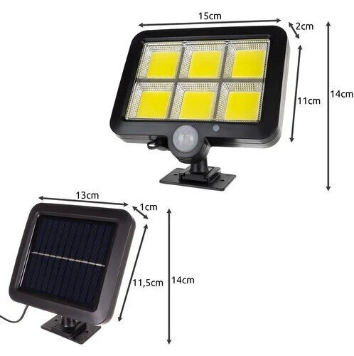 LED-välisvalgusti päikesepatareiga, liikumisanduri ja kaugjuhtimispuldiga цена и информация | Aia- ja õuevalgustid | kaup24.ee