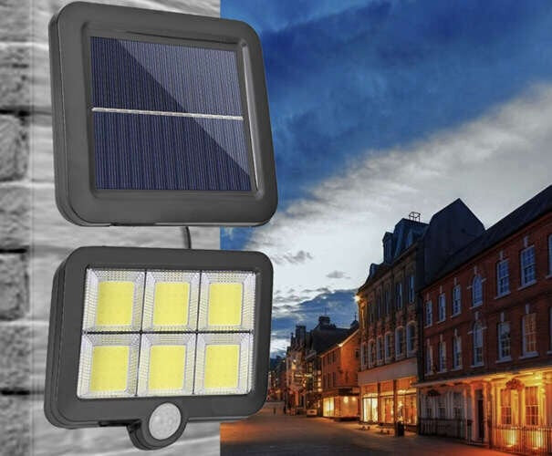 LED-välisvalgusti päikesepatareiga, liikumisanduri ja kaugjuhtimispuldiga цена и информация | Aia- ja õuevalgustid | kaup24.ee