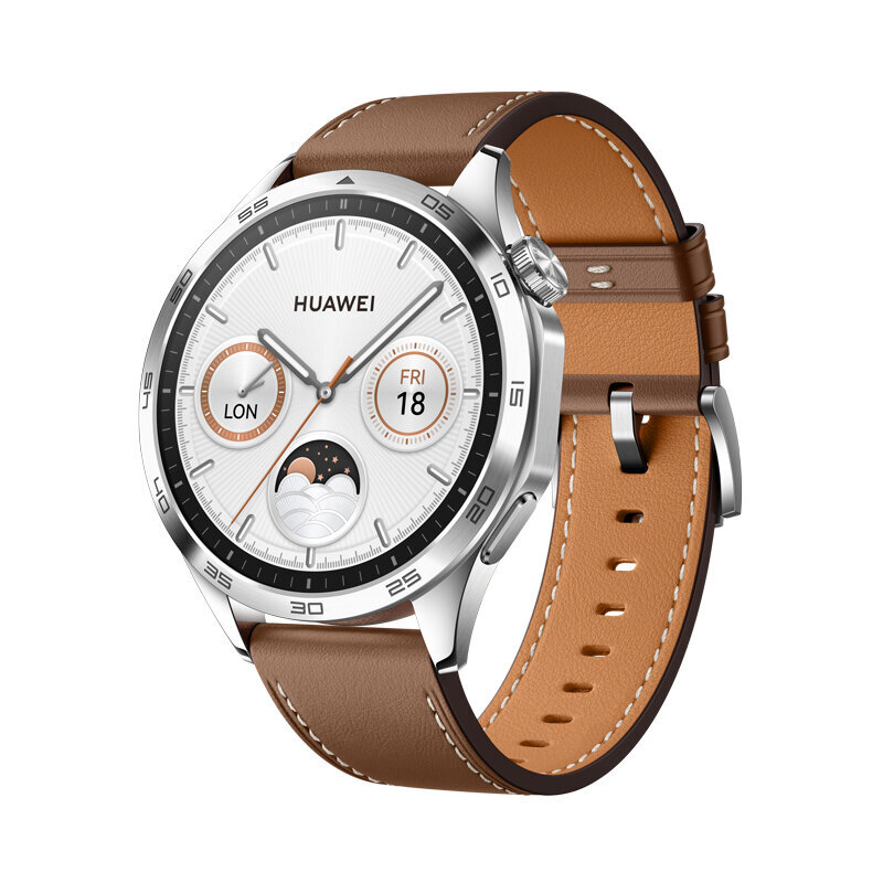 Huawei Watch GT 4 46mm Brown Leather 55020BGW цена и информация | Nutikellad (smartwatch) | kaup24.ee