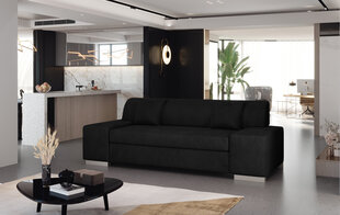 Диван  Porto 3, 210x90x98 см, черный цвет цена и информация | Диваны | kaup24.ee