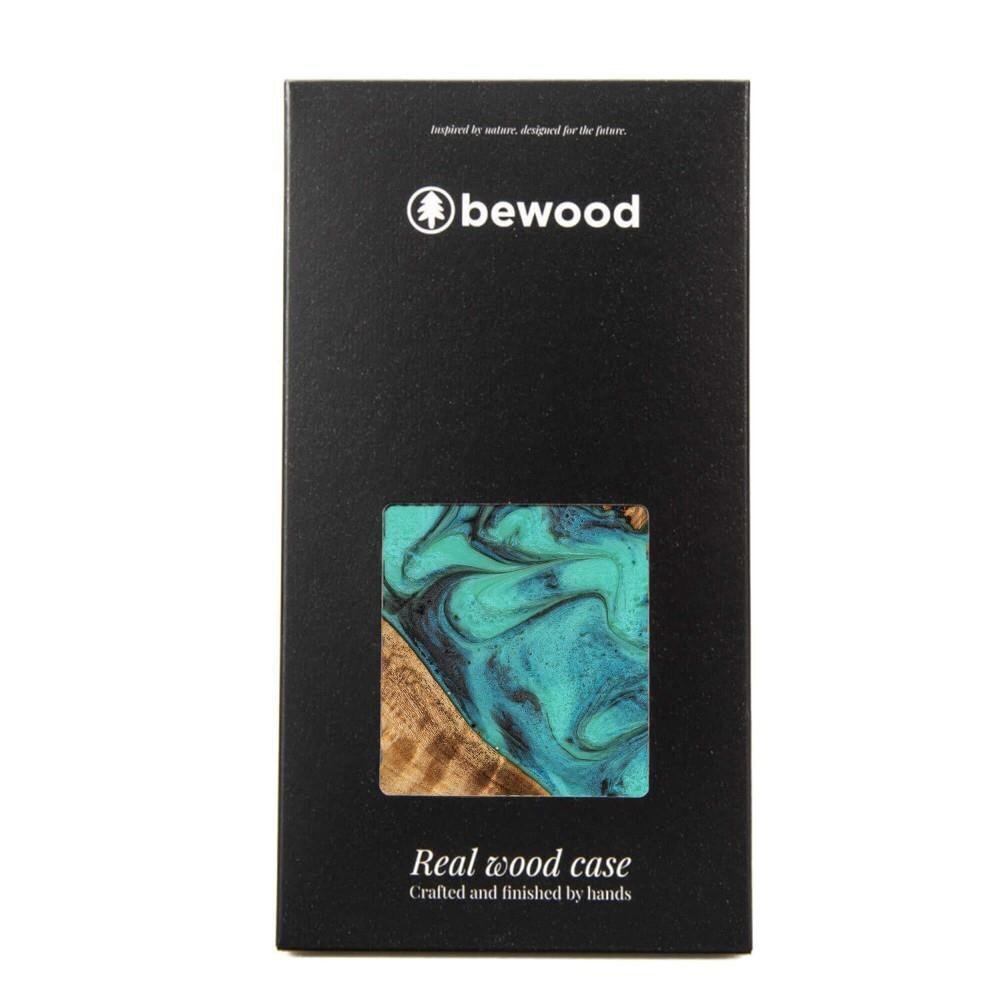 Bewood Unique Turquoise Wood and Resin цена и информация | Telefoni kaaned, ümbrised | kaup24.ee