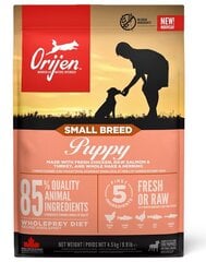 Orijen Small Breed для щенков мелких пород с курицей, лососем и индейкой, 1,8 кг цена и информация | Сухой корм для собак | kaup24.ee