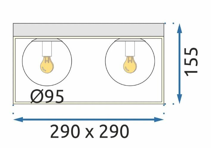 Tööriistavalgusti laelamp Plafond APP1168-4C цена и информация | Rippvalgustid | kaup24.ee