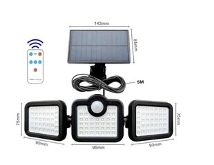 LED päikeselamp P60182, 1 tk hind ja info | Taskulambid, prožektorid | kaup24.ee