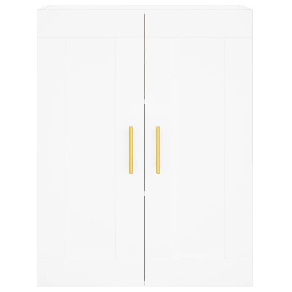vidaXL seinakapp, valge, 69,5 x 34 x 90 cm, tehispuit hind ja info | Elutoa väikesed kapid | kaup24.ee