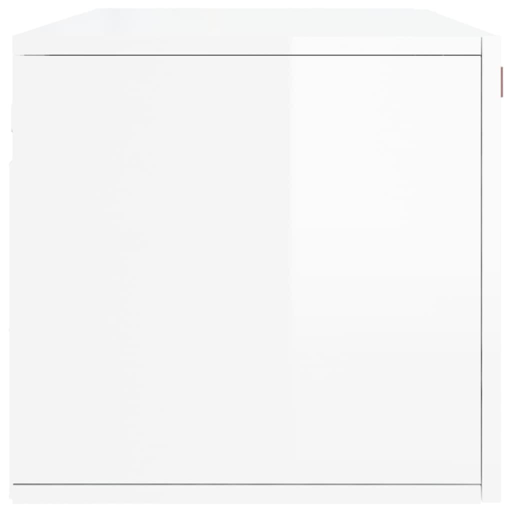 vidaXL seinakapp, kõrgläikega valge, 100 x 36,5 x 35 cm, tehispuit hind ja info | Elutoa väikesed kapid | kaup24.ee