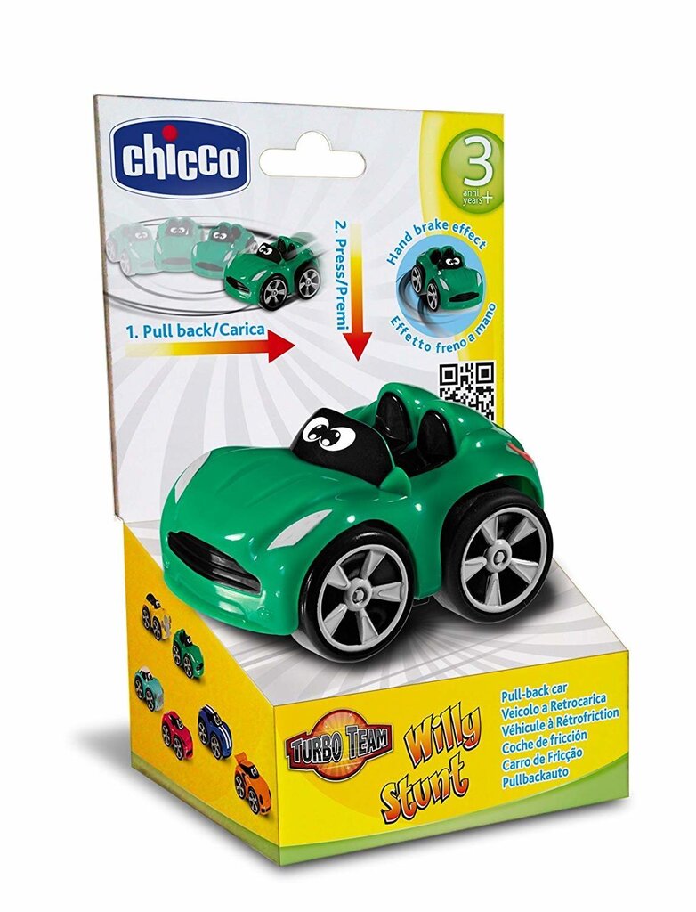 Motoriseeritud mudelauto Willy Chicco Turbo Team Stunt цена и информация | Poiste mänguasjad | kaup24.ee