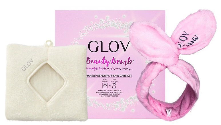 Komplekt Glov Beauty Bomb: meigieemalduskinnas + peapael цена и информация | Näopuhastusvahendid | kaup24.ee
