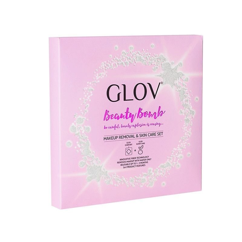 Komplekt Glov Beauty Bomb: meigieemalduskinnas + peapael цена и информация | Näopuhastusvahendid | kaup24.ee
