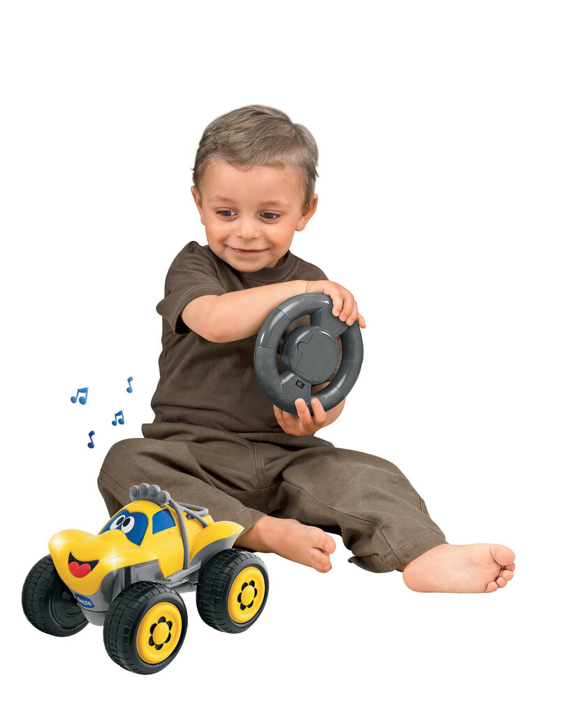 Puldiga juhitav mudelauto Billy Chicco, kollane цена и информация | Imikute mänguasjad | kaup24.ee
