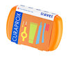 Suuhooldusvahendite reisikomplekt Curaprox: hambahari + hambapasta, 10 ml + hambavaheharjad, 2 tk, oranž hind ja info | Suuhügieen | kaup24.ee