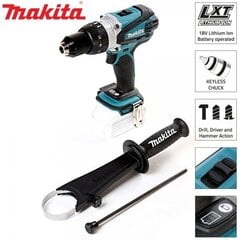 Makita akulööktrell-kruvikeeraja 18V DHP458Z цена и информация | Шуруповерты, дрели | kaup24.ee